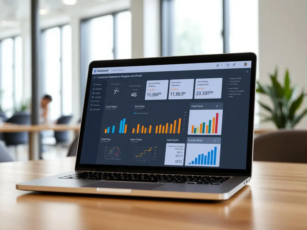 Experience management analytics dashboard